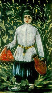 A Boy Carrying Food — Niko Pirosmani