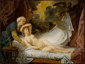 Aegina Visited By Jupiter — Jean-baptiste Greuze