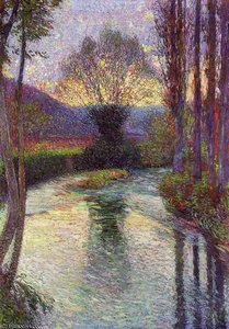 Reflected Willow On The Green — Henri Jean Guillaume Martin
