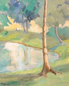 Near The Pool, Gregynog — Margaret Sidney Davies