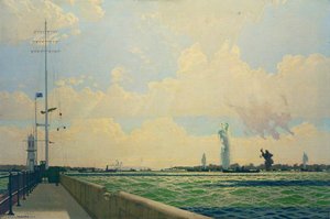 Shelling Of A British Convoy By The Germans From The French Coast — Charles Pears