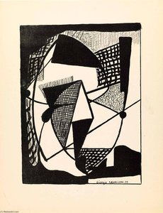 Untitled, From The Portfolio American Abstract Artists — Giorgio Cavallon