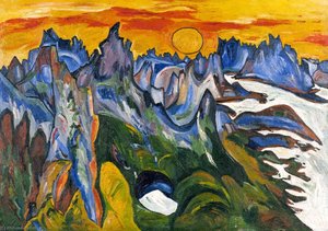 Midnight Sun, Lofoten — William H. Johnson, Expressionism