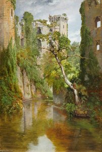Raglan Castle, the Moat