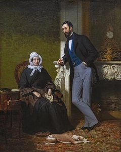 Beaux-arts De Carcassonne - Portrait De Madame Coste, Née Reboulh, Et De Son Fils Alphonse - Jean Jalabert — Charles François Jalabert