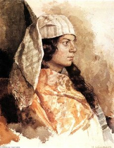 Jewish Woman With Oriental Shawl — Isaak Ilyich Levitan