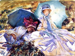 Simplon Pass. The Green Parasol — John Singer Sargent