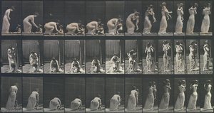 Woman Lifting And Carrying Child, From The Book Animal Locomotion — Eadweard J Muybridge