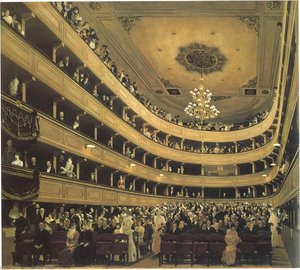 Auditoriumin The Old Burgtheater, Vienna — Gustav Klimt, Vienna Secession