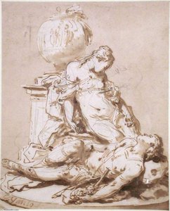 The Double Suicide ( Pyramus And Thisbe) — Charles-andré Van Loo
