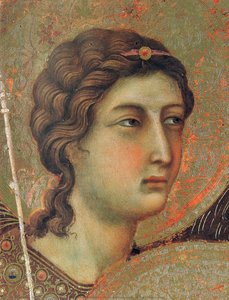 Madonna And Child On A Throne (front Side Fragment) — Duccio Di Buoninsegna