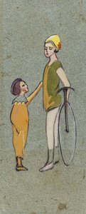 [woman And Girl In Bicycle] — José María Eguren Rodríguez