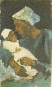 Woman Sien With Baby On Her Lap, Half-figure — Vincent Willem Van Gogh