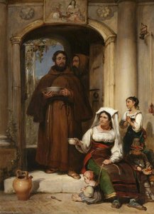 Capuchin Monks Giving Alms In Rome — William Simson