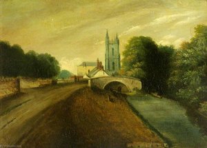 St John’s Church (from The Glamorgan Canal, Cardiff) — Alexander Wilson