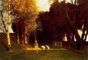 Floresta Sagrada — Arnold Böcklin