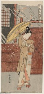 Night Rain Of Genjô — Suzuki Harunobu