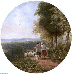 Landscape With Sheep — David Cox The Elder