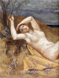 Tamaris (detail) — Pierre Cécile Puvis De Chavannes