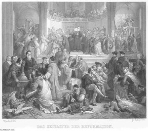 Die Reformation Gustav Eilers Nach Wilhelm Von Kaulbach
