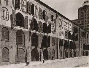 Warehouse, Water And Dock Streets, Brooklyn — Berenice Abbott
