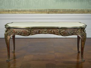 Französischer Schreibtisch Friedrichs Des Großen (bureau Plat) — Jean-pierre Latz, Baroque Rococo Baroque Rococo