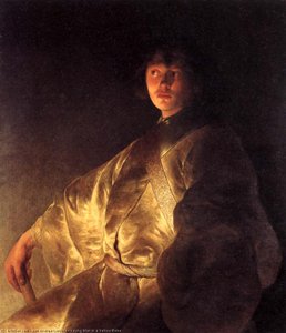 Young Man In A Yellow Robe — Јан Ливенс, Baroque Dutch Painting