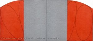 Red/gray Zone Painting — Robert Mangold