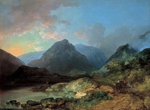 Landscape In The Lake District — Philip James De Loutherbourg