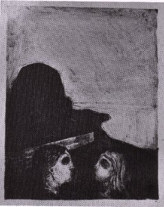 Lovers On The Beach — Edvard Munch, Expressionism
