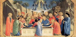 Die Verkündigung Mariens Und Aufnahme Ihrer Seele Zum Himmel — Fra Angelico