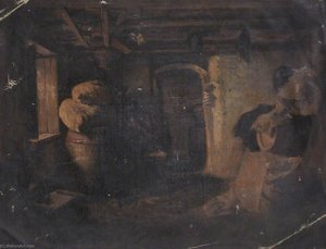 Interior With Barrels — Thomas Stuart Smith