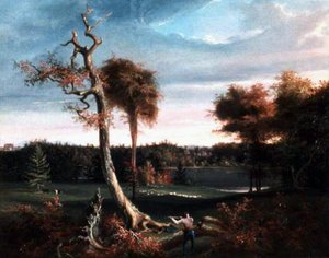 The Woodchopper, Lake F. — Thomas Cole, Hudson River School