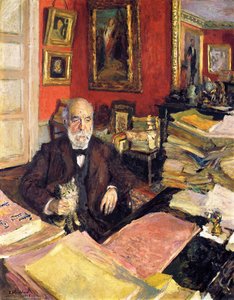 Théodore Duret In His Study — Jean-édouard Vuillard, Post-impressionism