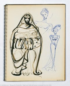 Virgin And Child And Women In Dresses From The 1900s — Marguerite Porracchia