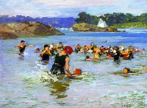 The Swimming Lesson — Edward Henry Potthast