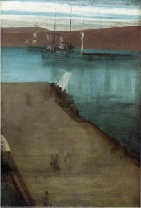 Sketch For Nocturne In Blue And Gold: Valparaiso Bay'''' — James Abbott Mcneill Whistler, Aesthetic Impressionism