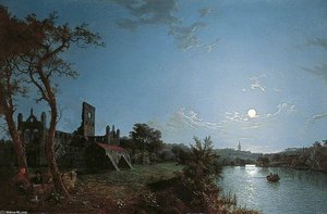 Morning, With A View Of Kirkstall Abbey, Leeds — Abraham Pether