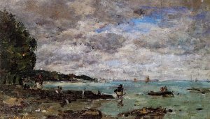 The Coastline At Plougastel — Eugène Louis Boudin