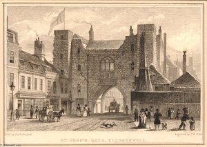 View Of The South Front Of The St John's Gate Clerkenwell — Thomas Hosmer Shepherd