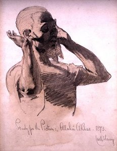 A Study For The Picture, 'allahakbar' — Carl Haag