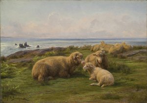 Sheep By The Sea — Rosa Bonheur, Impressionism