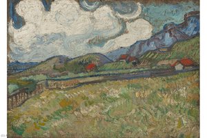 Wheat Field Behind Saint-paul Hospital — Vincent Willem Van Gogh, Post-impressionism