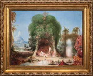 Adam And Eve In The Garden Of Eden — William James Hubard, Romanticism