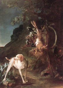Game Still-life With Hunting Dog — Jean-baptiste-siméon Chardin, Rococo
