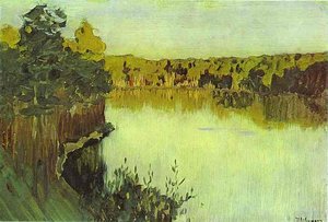 Sunset Over A Forest Lake — Isaak Ilyich Levitan, Realism