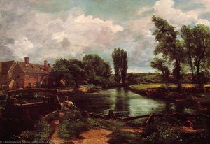 A Water Mill — John Constable, Romantic Landscape