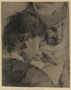 The Head of a Boy and of an Old Man