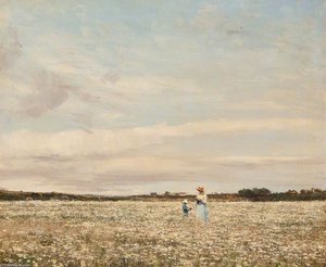 Margeurites In The Meadow — William Page Atkinson Wells