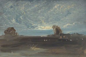 An Evening Landscape — David Octavius Hill